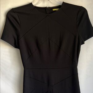 Gianni Bini Black Dress Short Sleeves Midi Dress New S